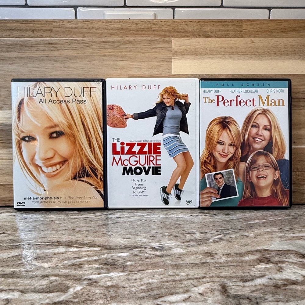 Hillary Duff Bundle All Access Pass, Lizzy McGuire Movie, The Perfect Man DVD's